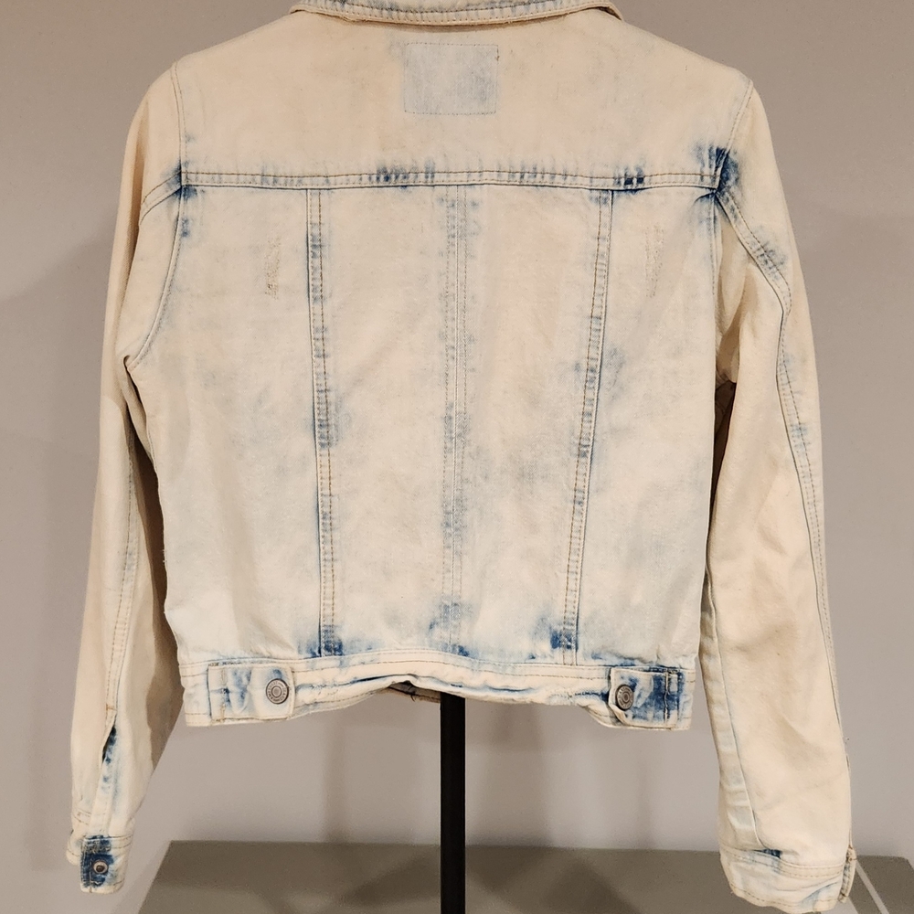 Bleach Washed Denim Jacket - Picture 2 of 8